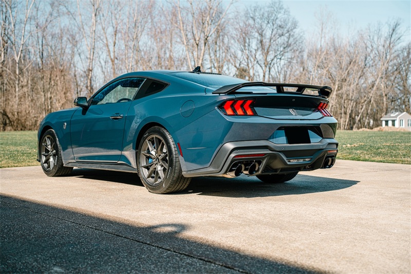 Ford Mustang Performance Exhaust - Dual Rear - CORSA Performance - Axle-Back Sport with Twin 4.5in Black PVD SlashTips - Black - `24-`27